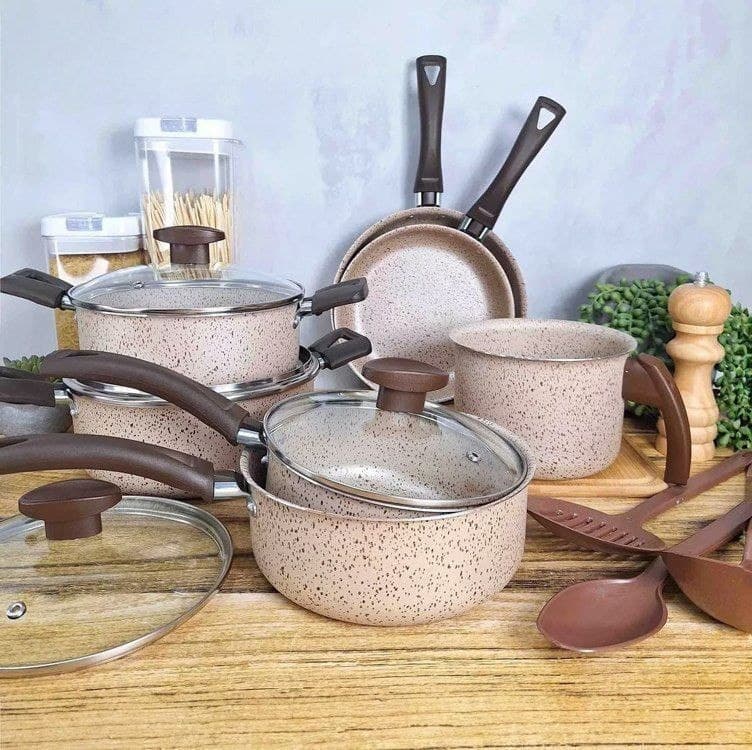 Conjunto De Panelas Antiaderente 10 Peças