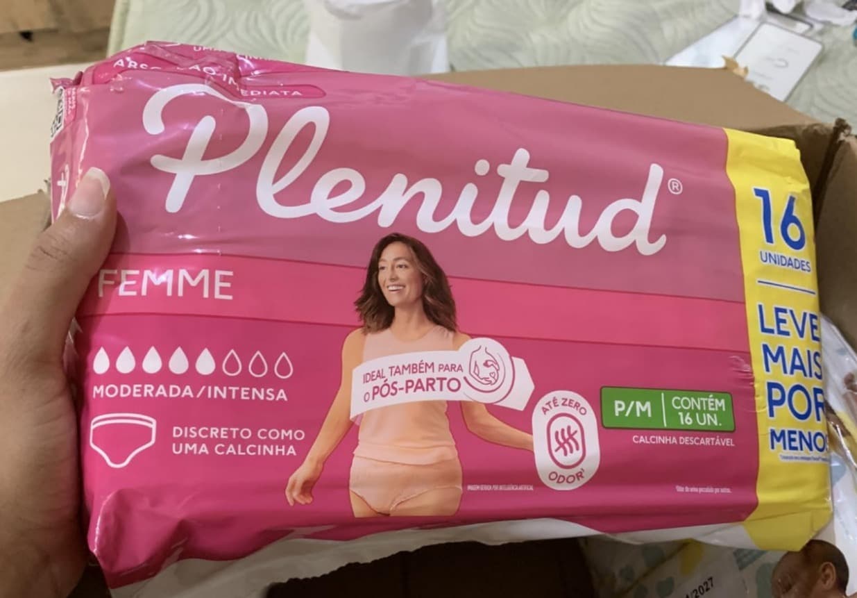 Roupa Íntima Plenitud Femme para Incontinência P/M-16 un