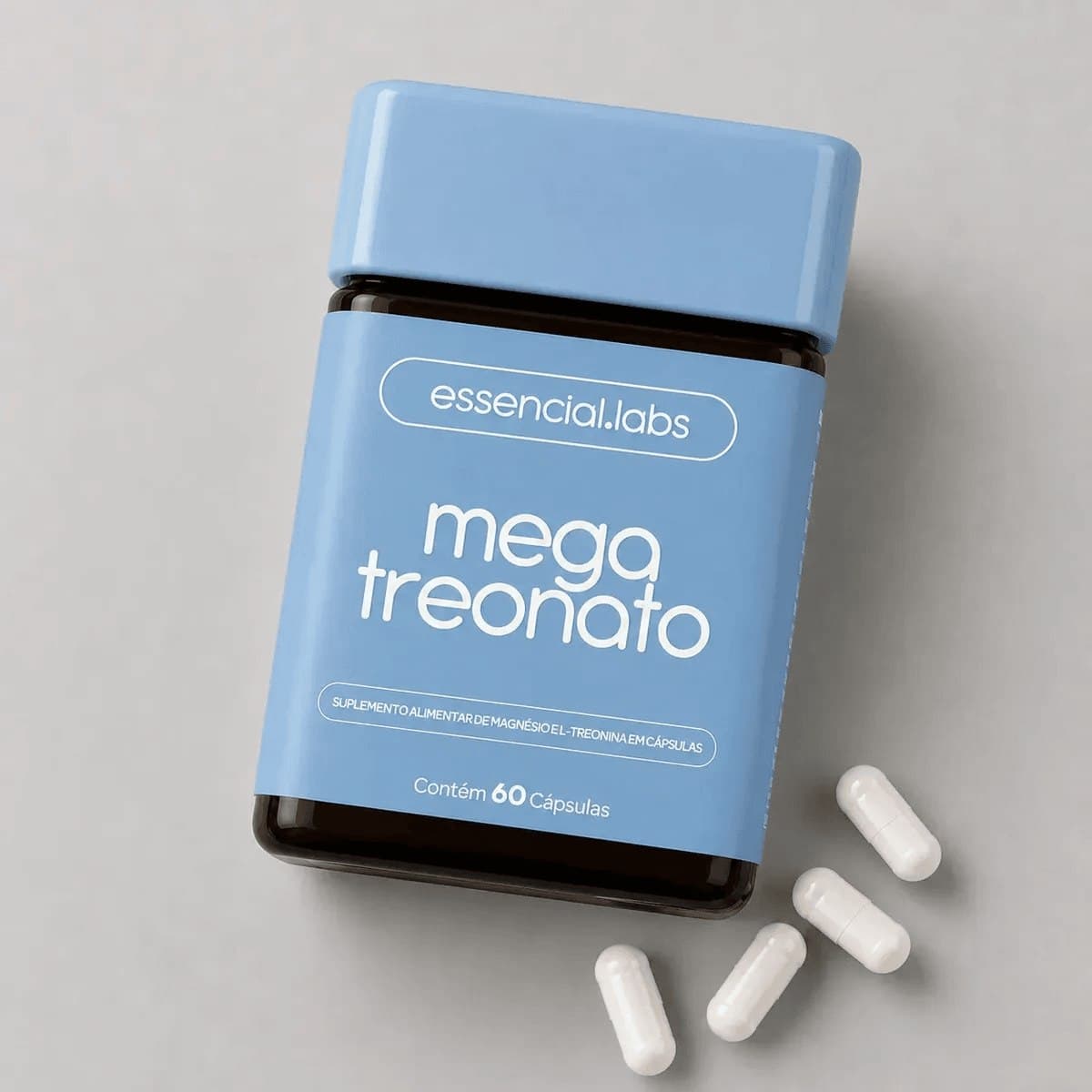 Kit 2 Potes de Magnésio Treonato - 60 Cápsulas